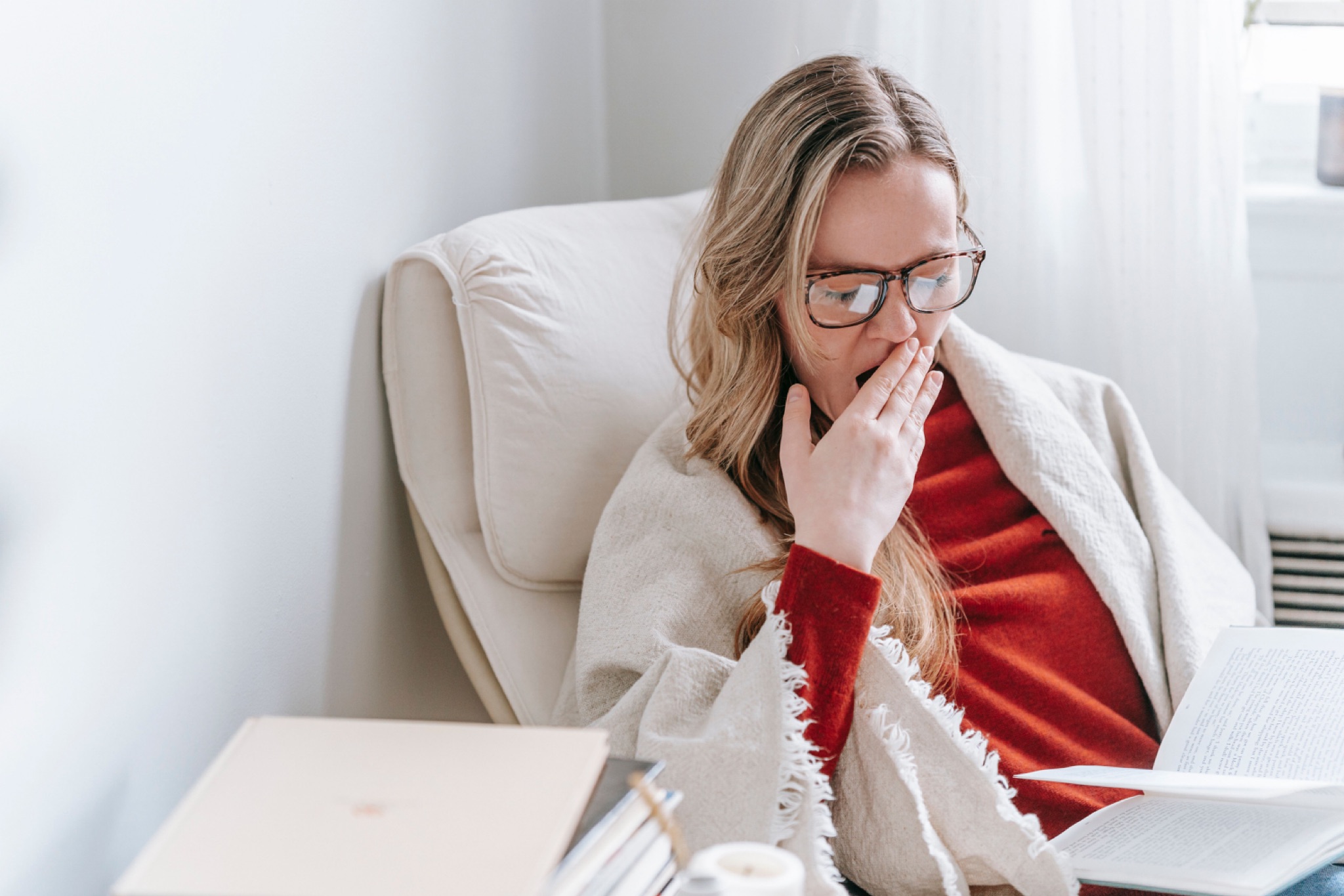Woman Feeling Sleepy