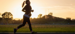 Young Women Jogging